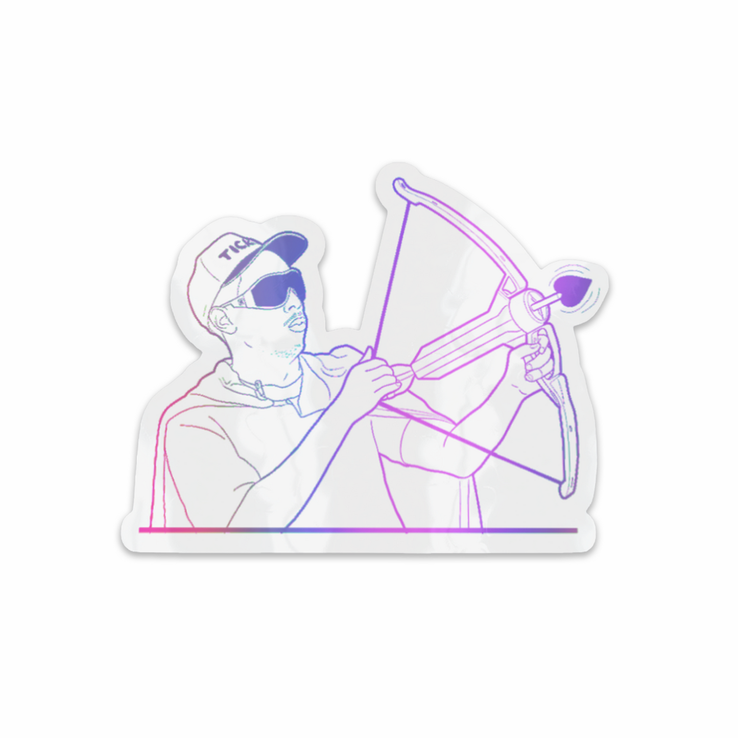 TICKLÉ BY AARON BRANCH AB CUPID ARROW STICKER