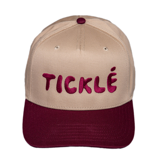 TICKLÉ BY AARON BRANCH MAROON LOGO HAT