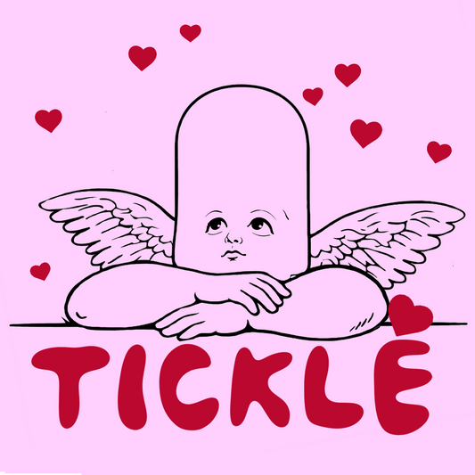 TICKLÉ BY AARON BRANCH AB CUPID LOGO STICKER