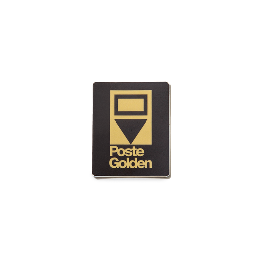 Poste Golden Logo Sticker