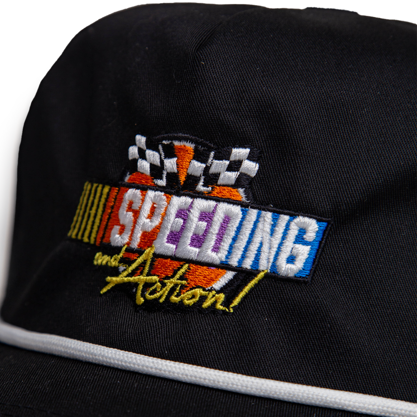 SPEEDING AND ACTION ROPE HAT BLACK