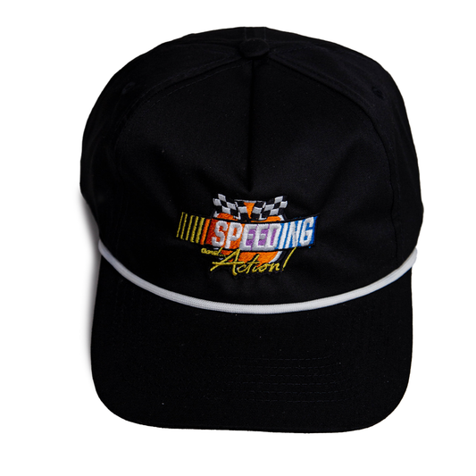 SPEEDING AND ACTION ROPE HAT BLACK