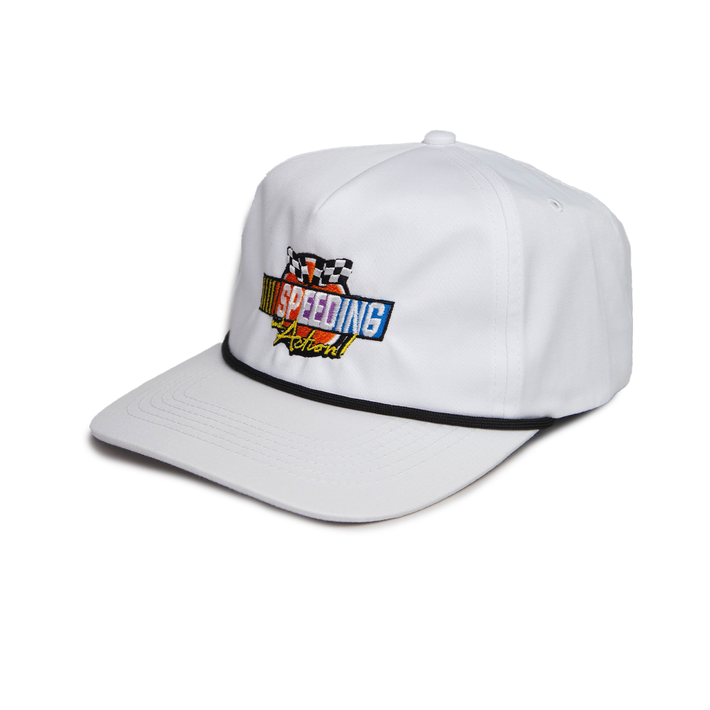 SPEEDING AND ACTION ROPE HAT WHITE