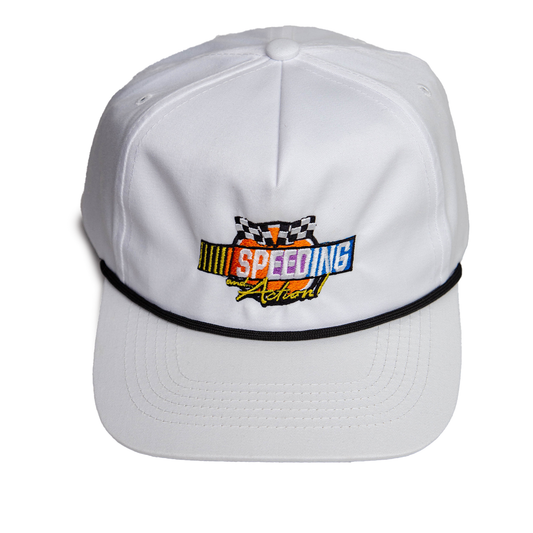 SPEEDING AND ACTION ROPE HAT WHITE