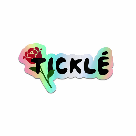 TICKLÉ BY AARON BRANCH AB CUPID ROSE LOGO STICKER
