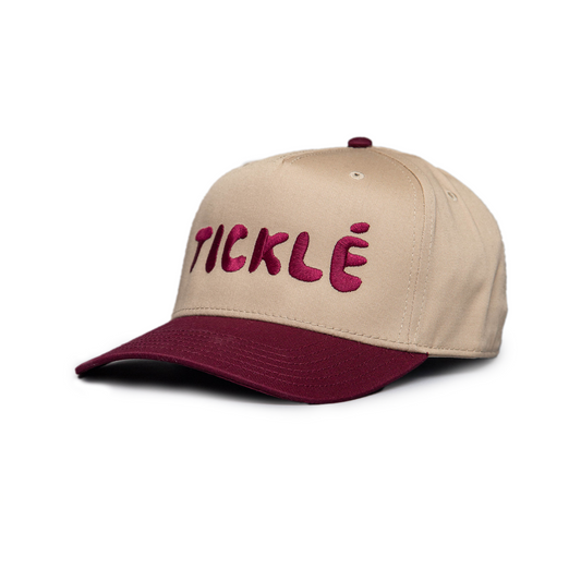 TICKLÉ BY AARON BRANCH MAROON LOGO HAT