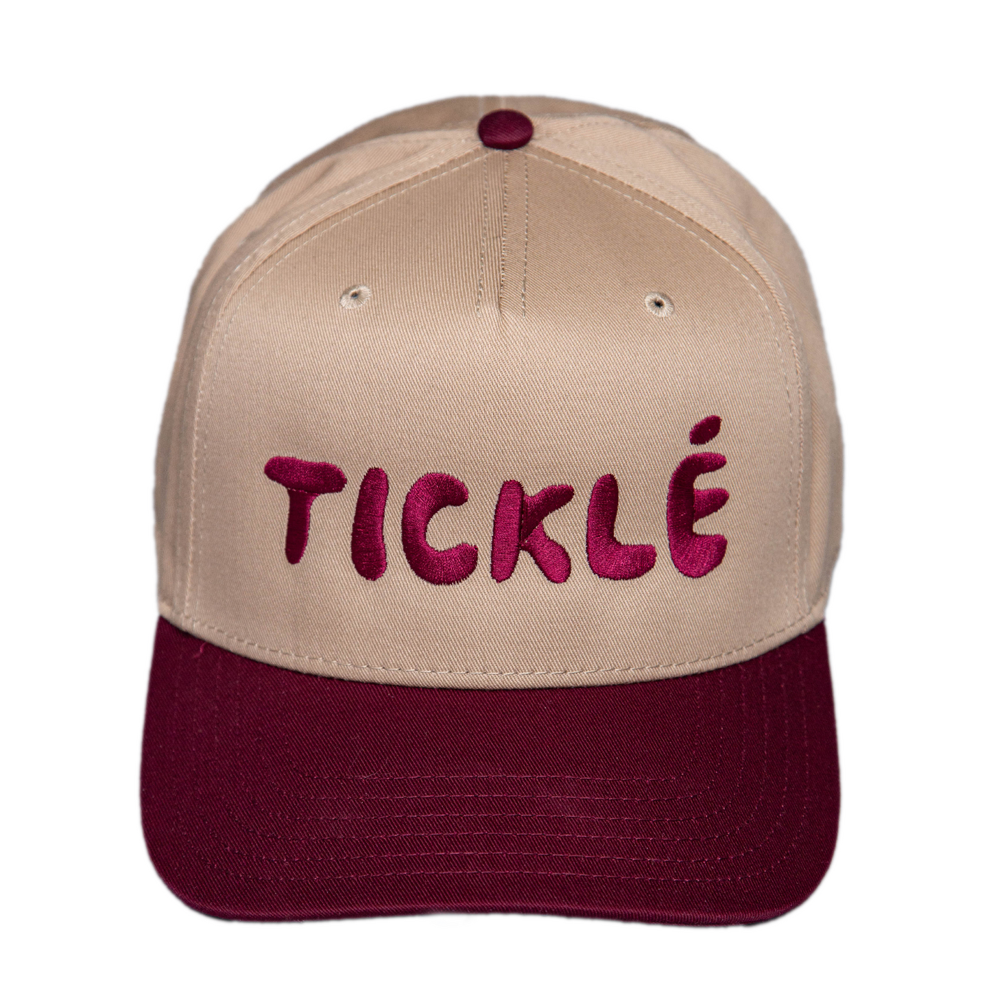TICKLÉ BY AARON BRANCH MAROON LOGO HAT