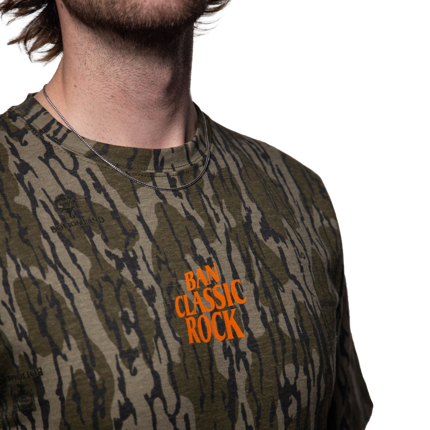 BCR HI-VIZ ORANGE CAMO LOGO T-SHIRT