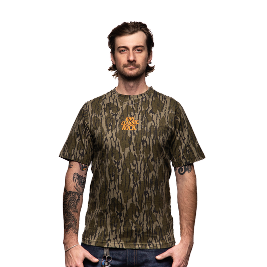 BCR HI-VIZ ORANGE CAMO LOGO T-SHIRT