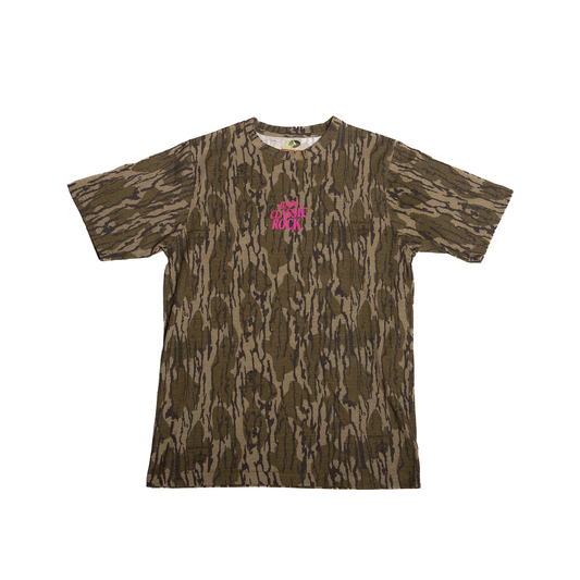 BCR HI-VIZ PINK CAMO LOGO T-SHIRT