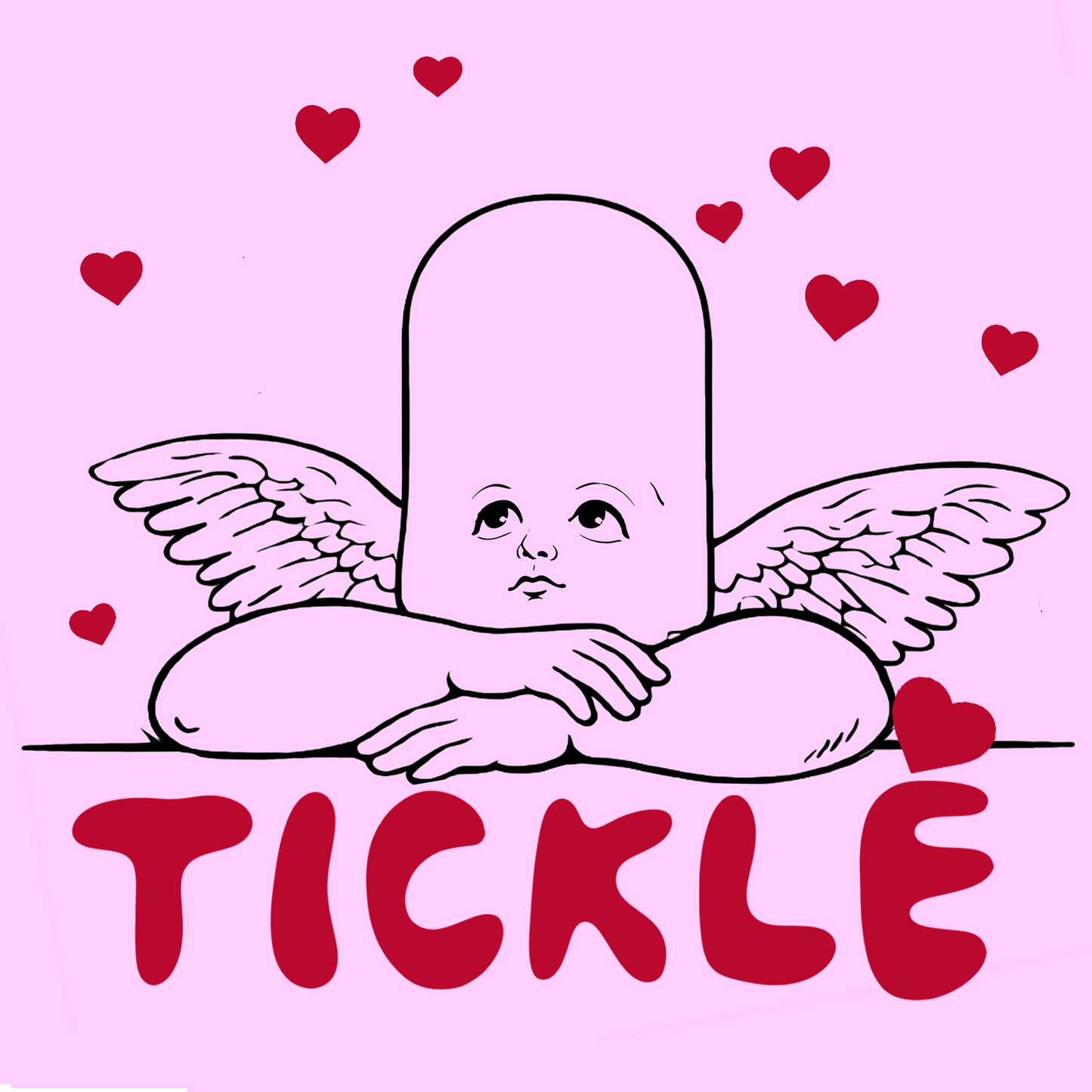 TICKLÉ BY AARON BRANCH AB CUPID LOGO STICKER