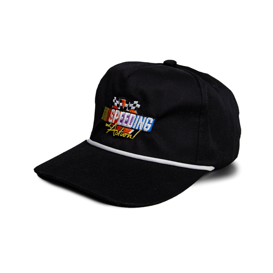SPEEDING AND ACTION ROPE HAT BLACK