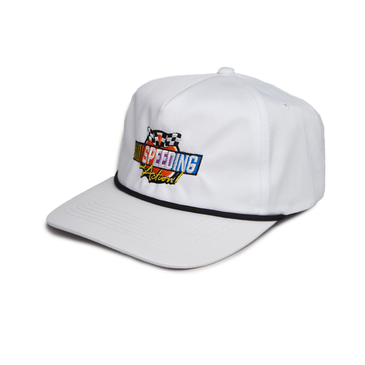 SPEEDING AND ACTION ROPE HAT WHITE