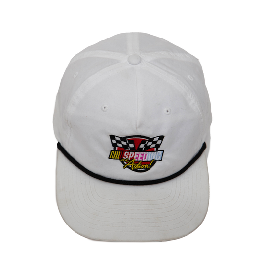 SPEEDING AND ACTION ROPE HAT WHITE