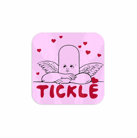 TICKLÉ BY AARON BRANCH AB CUPID LOGO STICKER